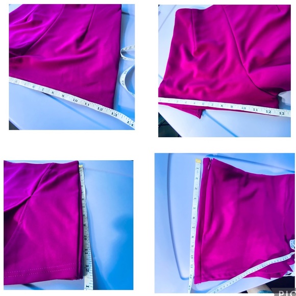 Royal Fuchsia Violet Split Skorts - Picture 14 of 15
